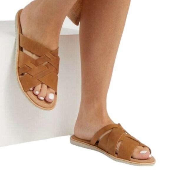 Sorel Ella Slide Sandal Camel Brown size 7 - Picture 1 of 7